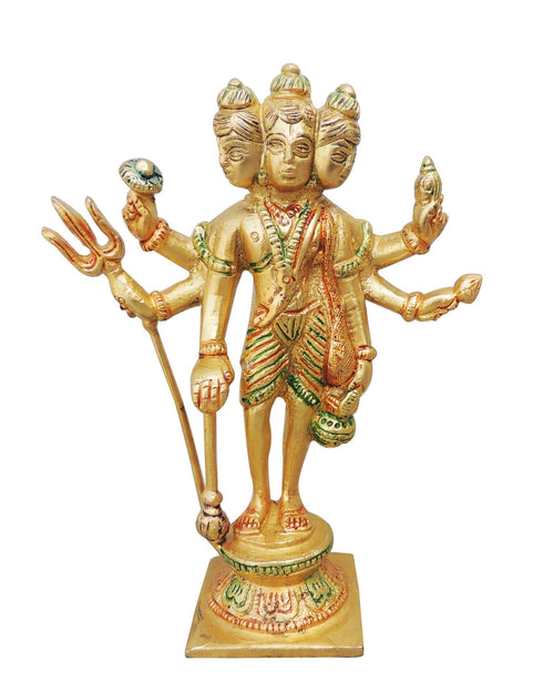 Brass Dattatreya Ji Statue 0.8Kg