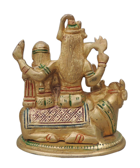 Brass Shiv Parivar Idol Statue 0.72Kg