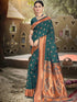 Deeva Sarees Dark Green Silk Saree