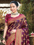 Deeva Sarees Dark Purple Silk Saree