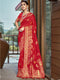Deeva Sarees Red Silk Saree