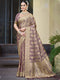 Deeva Sarees Purple Satin Silk Saree