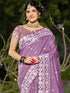 Deeva Sarees Purple Linen Cotton Saree