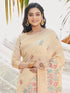 Deeva Sarees Cream Cotton Saree