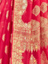 Deeva Sarees Peach Organza Silk Saree