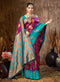 Deeva Sarees Purple Silk Saree