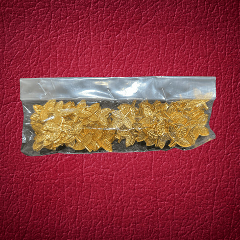 Pure Silver Gold Coated Bilva Patra 27g (Pack of 108)