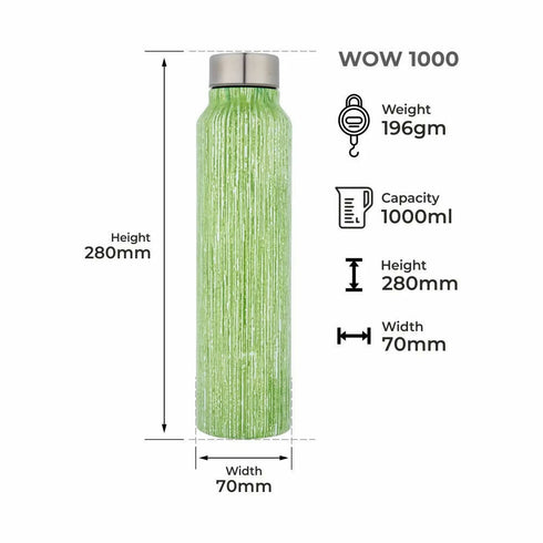 Dubblin Wow Stainless Steel Fridge Water Bottle