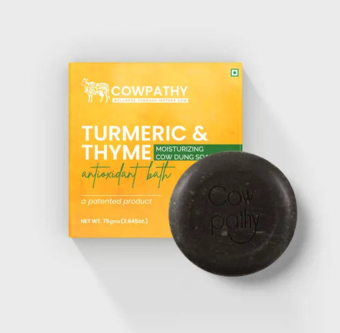 Cowpathy Turmeric | Thyme Cow Dung Bath Soap