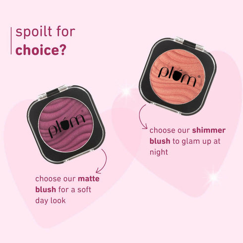 Plum CheekABoo Shimmer Blush 127 Bare Necessity