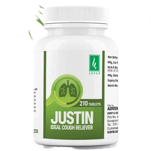 Adven Justin Tablets Cough Reliever Ideal Cough Reliver 210Tabs