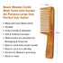 Keya Seth Aromatherapy Handmade Neem Wooden Comb Wide Tooth with Handles Combo