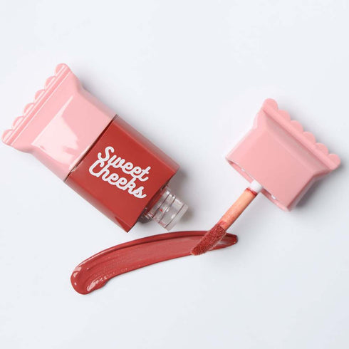 Praush Sweet Cheeks Liquid Blush Combo of 2 (Rasberry Tart + Caramel Glaze)