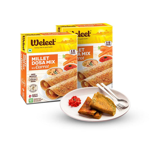 Weleet Millet Dosa Mix Carrot