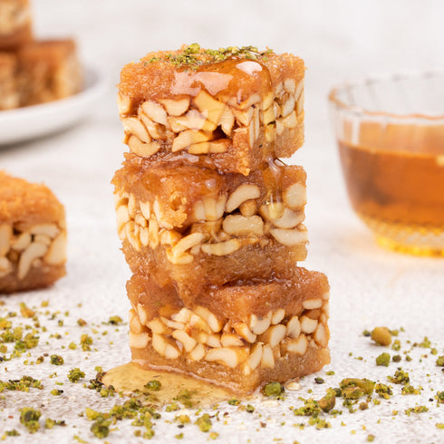 The Baklava Box Cashew Kunafa Baklava
