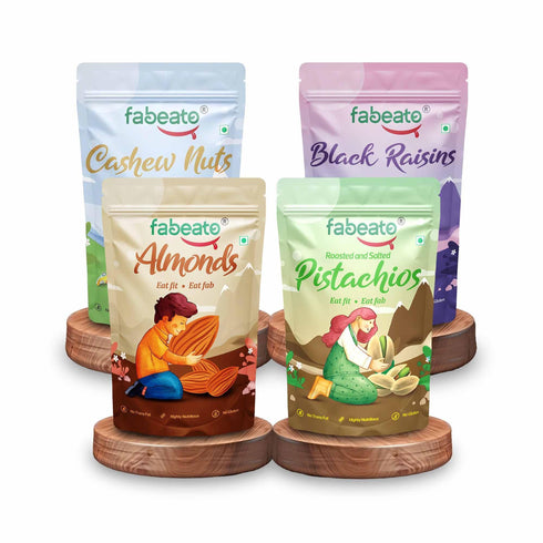 Fabeato Premium Dry Fruits and Nuts Combo 800gm