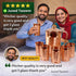 Heavy Copper Water JUG with 5 Glass
