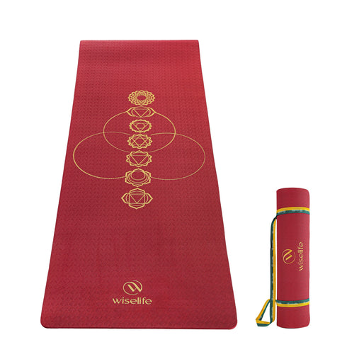 Wiselife Purpose Printed TPE Yoga Mat-6mm