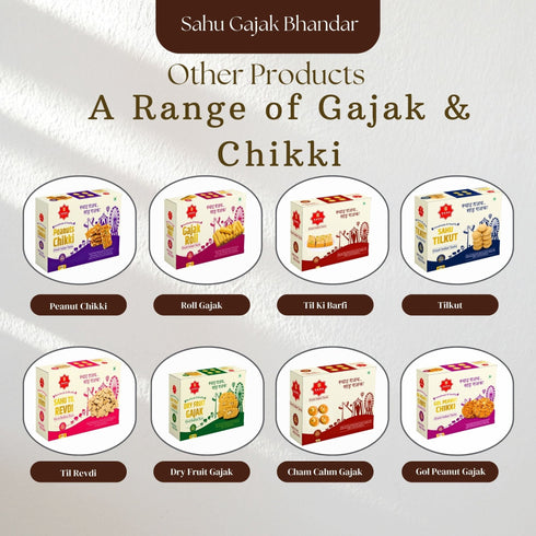 Sahu Gajak Bhandar Cham Cham Gajak Sweets