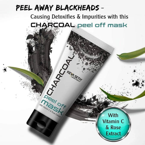 Keya Seth Aromatherapy Charcoal Peel Off Mask-Blackhead & Dead Skin Removal