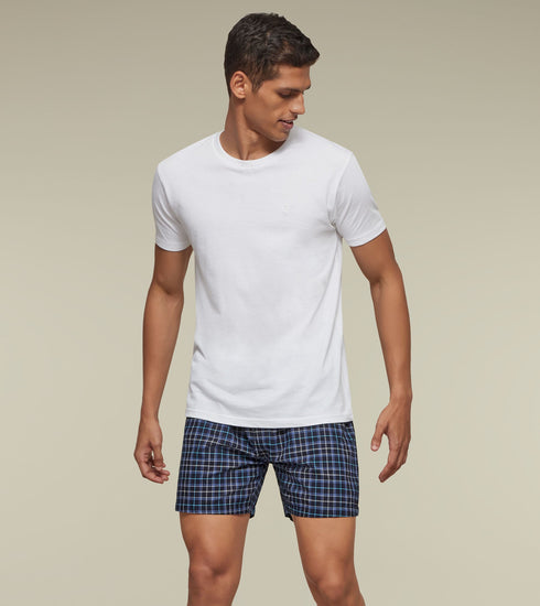 XYXX Checkmate Combed Cotton Boxers Beat The Blues