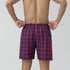 XYXX Checkmate Combed Cotton Boxer Shorts Autumn Maroon