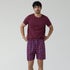 XYXX Checkmate Combed Cotton Boxer Shorts Autumn Maroon