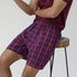 XYXX Checkmate Combed Cotton Boxer Shorts Autumn Maroon