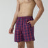 XYXX Checkmate Combed Cotton Boxer Shorts Autumn Maroon