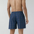 XYXX Checkmate Combed Cotton Boxer Shorts Midnight Blue