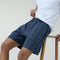 XYXX Checkmate Combed Cotton Boxer Shorts Midnight Blue