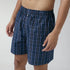 XYXX Checkmate Combed Cotton Boxer Shorts Midnight Blue