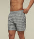 XYXX Checkmate Combed Cotton Boxers Steely