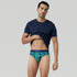 XYXX Checkmate Modal-Cotton Briefs Aqua Green