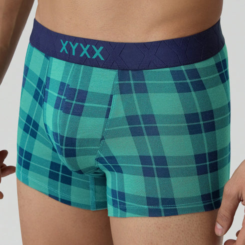 XYXX Checkmate Trunks Aqua Green