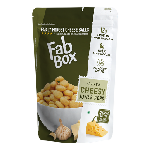 Fabbox Jowar Millet Puffs Cheddar Cheese