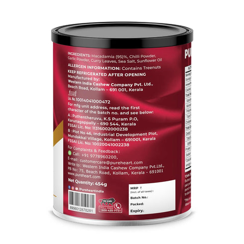 PUREHEART Nutreat Chile Zing Australian Macadamias