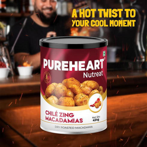 PUREHEART Nutreat Chile Zing Australian Macadamias