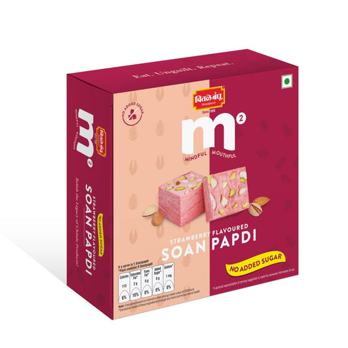 Chitale Bandhu Mithaiwale Chitale M² Strawberry Flavoured Soanpapdi (NAS)