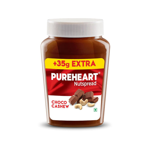 Pureheart Nut Spread Choco Cashew Nutty Chocolate Cashew Spread for Breakfast