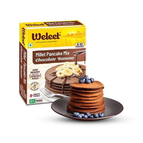 Weleet Millet Pancake Mix Chocolate Banana
