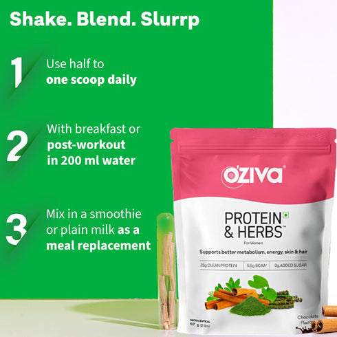 Oziva Protein & Herbs for Women I Manage Weight