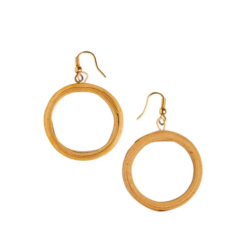 Bamboo India Circle Earrings