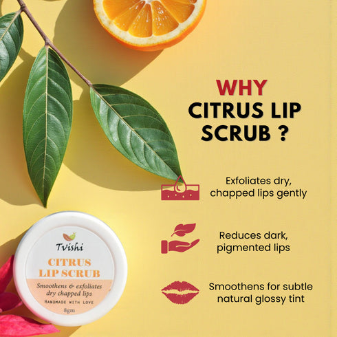 Tvishi Skincare Citrus Lip Scrub
