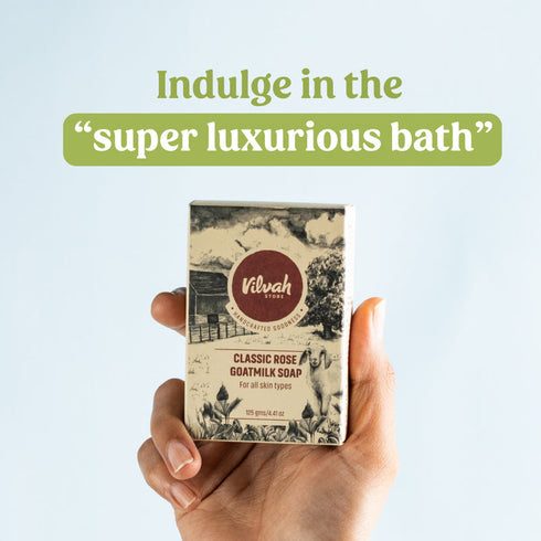 Vilvah Store Classic Rose Goatmilk Soap