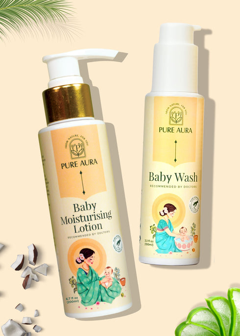 Pure Aura Baby Cleanse & Cuddle Set