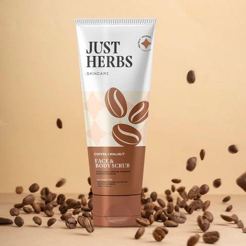 Jest Herbs Face and Body Scrub - Coffee and Walnut