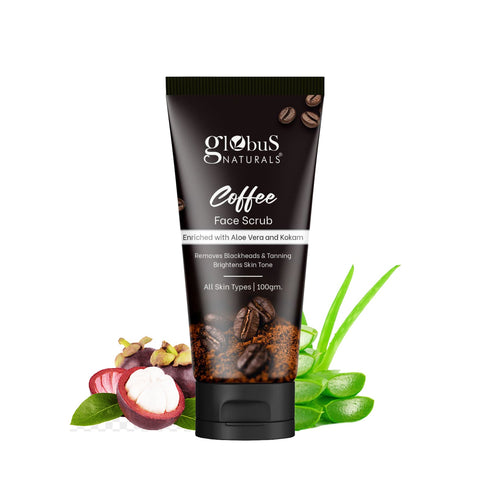 Globus Naturals Coffee Face Scrub Suitable For All Skin Types
