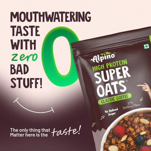 Alpino High Protein Super Rolled Oats Classic Coffee