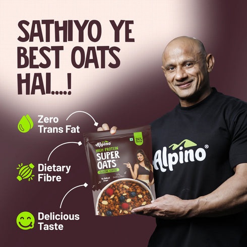 Alpino High Protein Super Rolled Oats Classic Coffee